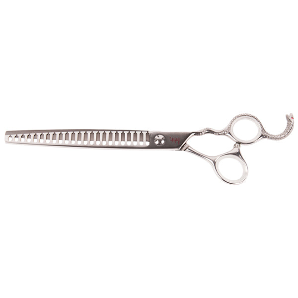 tesoura grooming yento high-tech cobra - tubarão - 20 cm / 23 dentes