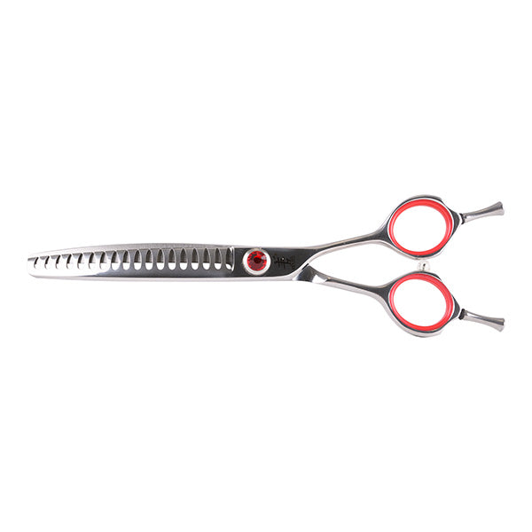 tesoura grooming yento - tubarão curva 16,5cm