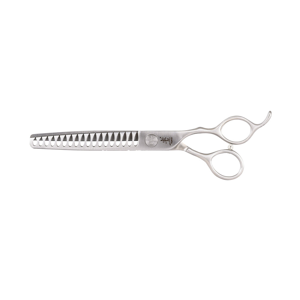 tesoura grooming yento fanatic - tubarão 7"/18cm - 18 dentes