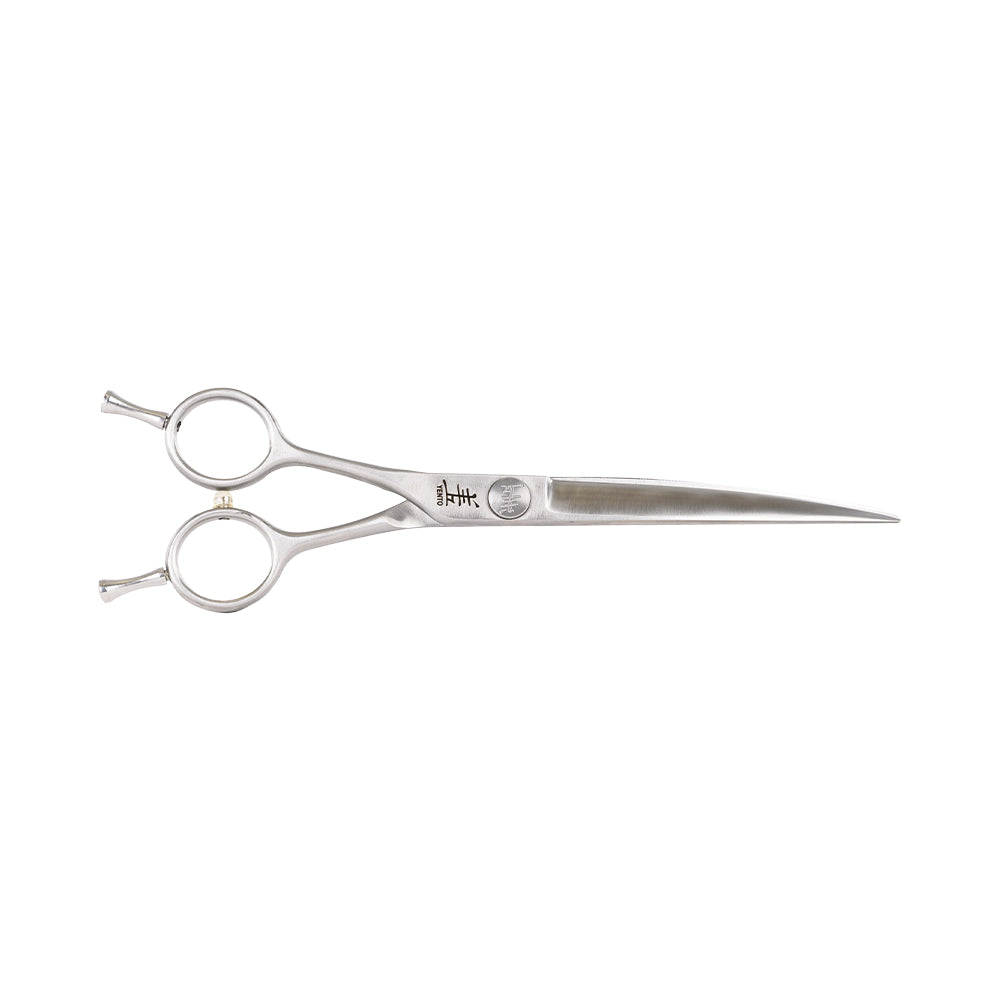 tesoura grooming yento fanatic - curva 7"/18cm - esquerdinos
