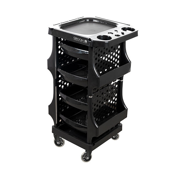 carro trolley grooming groom-x emma - preto
