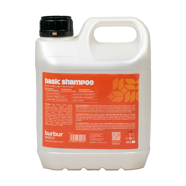 burbur basics - champô basico p/ todas raças - 4lt