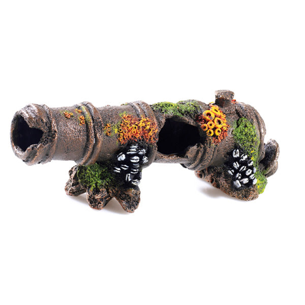 decoração aquário "cannon" 23x7x9 cm