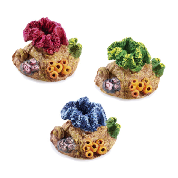 decoração aquário "coral plants" 8,5x8x7 cm