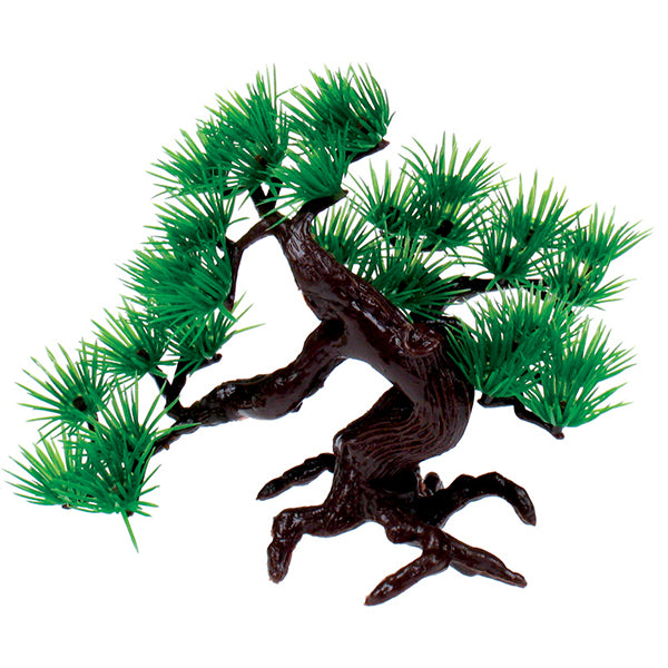 decoração p/ aquário - tronco plástico 10 cm