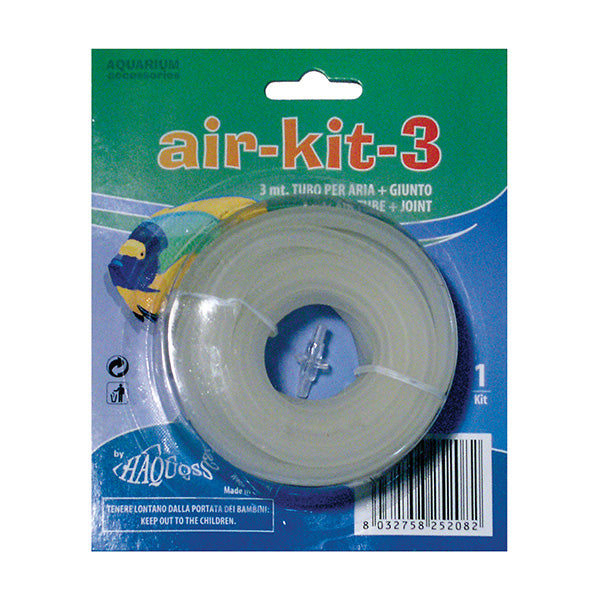 kit p/ bomba ar - tubo silicone 3 metros + união