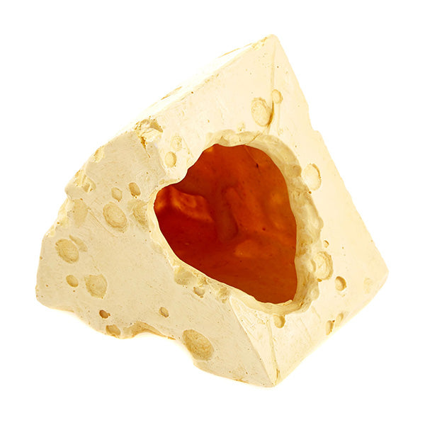 decoração aquário "cheese" - 10x11x8 cm