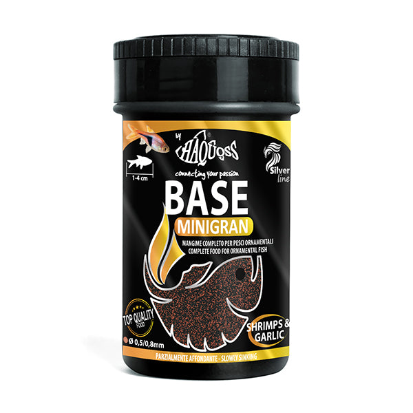 alimento peixes - haquoss base minigran #variant:100 ml - 50 g