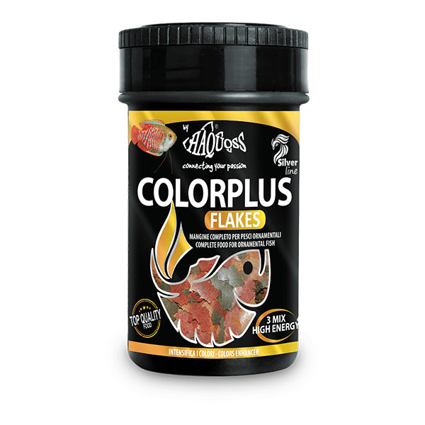 alimento peixes - haquoss color plus flakes