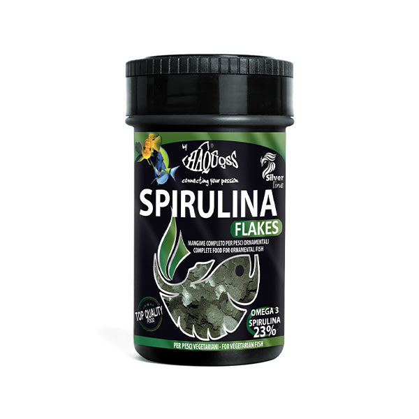 alimento peixes - haquoss spirulina flakes #variant:100 ml - 16 g