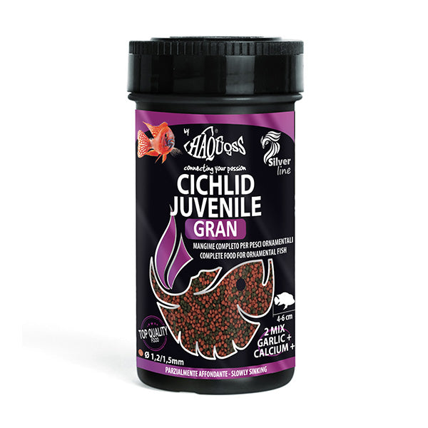 alimento peixes - haquoss cichlid gran juvenile - 250ml / 120g