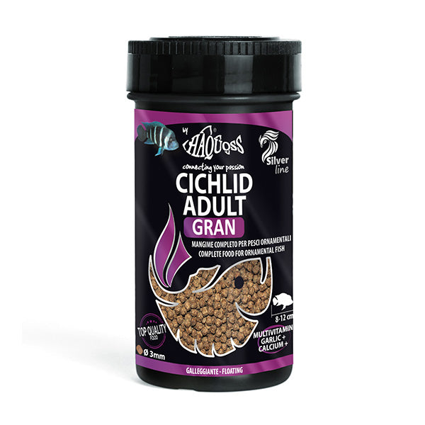 alimento peixes - haquoss cichlid gran adult - 250ml / 105g