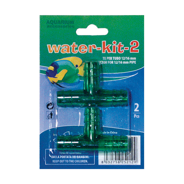 haquoss water-kit 2 - ligador t 12/16 - 2 un.