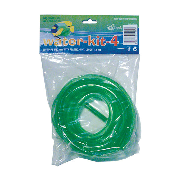 haquoss water-kit 4 - tubo água + união 8/12 - 1,5 mt
