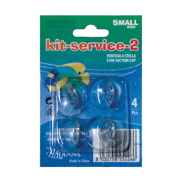 haquoss kit service 2 - ventosas pequenas - 4 un.
