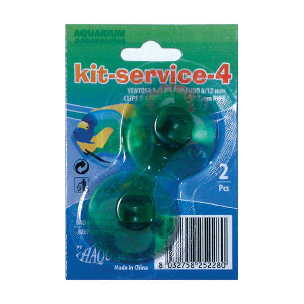 haquoss kit service 4 - ventosas p/ tubo água 8/12 - 2 un.