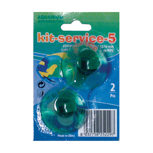haquoss kit service 5 - ventosas p/ tubo água 12/16 - 2 un.
