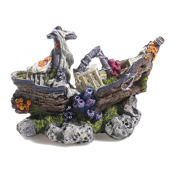 decoração aquário "medium galleon" - 25x10x16,5 cm