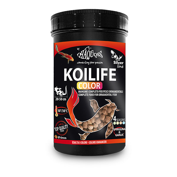 alimento peixes - haquoss koilife color - 1000ml / 350g