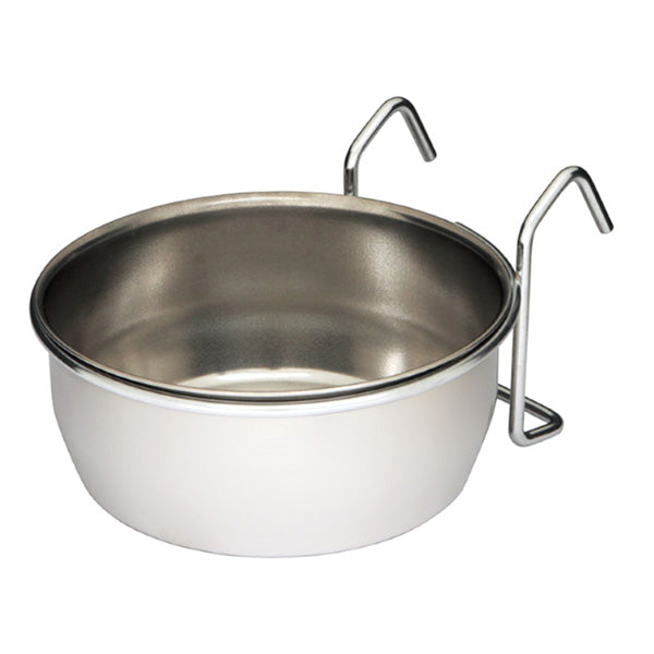 comedouro aço inox c/ suporte #variant:0,14 Lt - 7 cm