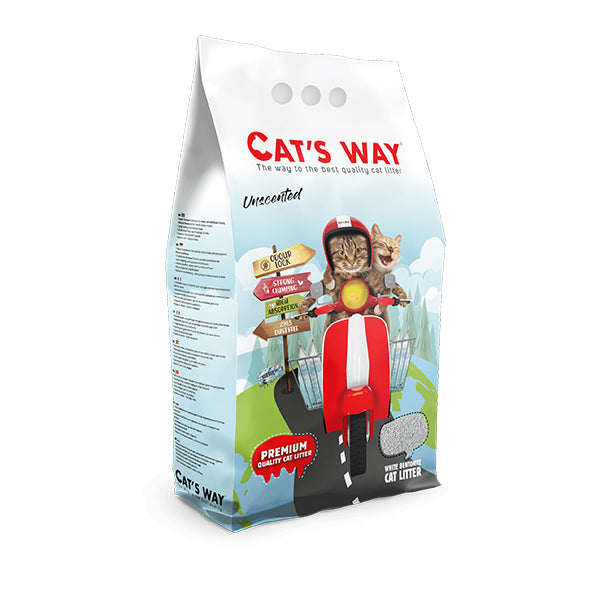 litter aglomerante p/ gatos "cats way" unscented #variant:5 L - 4,25 Kg