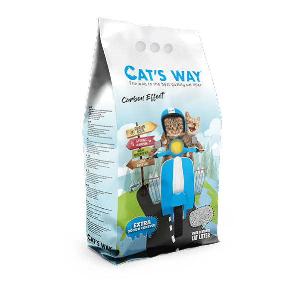 litter aglomerante gatos "cats way" carbon effect #variant:5 L - 4,25 Kg