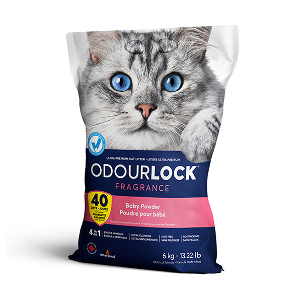 litter ultra-aglom. "odourlock" - baby powder #variant:6 Kg