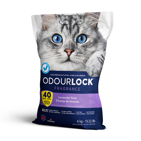 litter ultra-aglom. "odourlock" - lavender field #variant:6 Kg