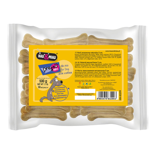 ossos em pele de vaca prensados #variant:5 cm (10g) - 50 Unidades