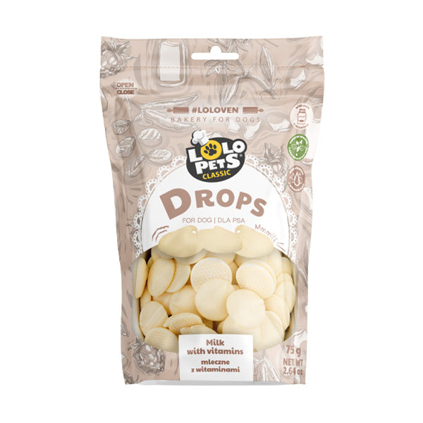 drops c/ vitaminas p/ cão - snick snack #variant:Leite