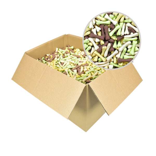 snack biscoitos - ossos mix m - caixa 10 kg