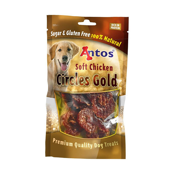 snack natural "circles gold" - galinha - 100g