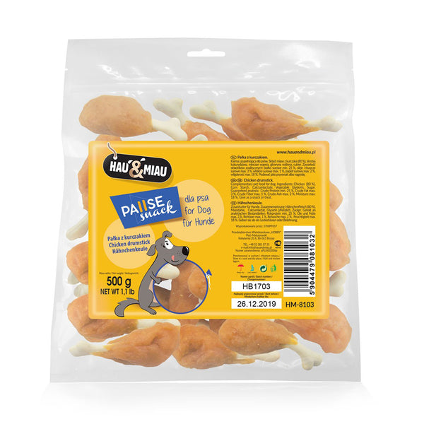 snack natural "chicken drumsticks" - galinha - 500g