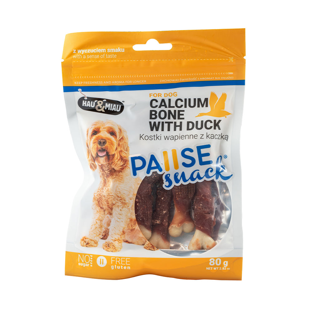 snack natural "calcium bones with duck" - pato - 80g