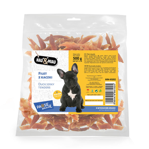 snack natural "duck jerkey tenders" - pato - 500g