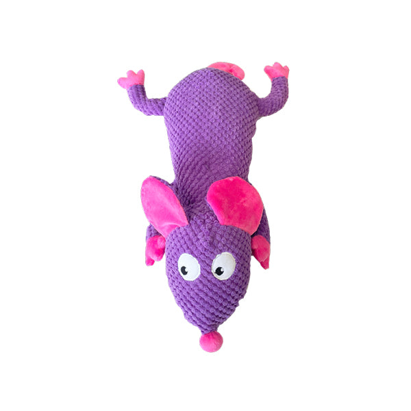 brinquedo cão - "ronny rat purple" - 42x20x9 cm