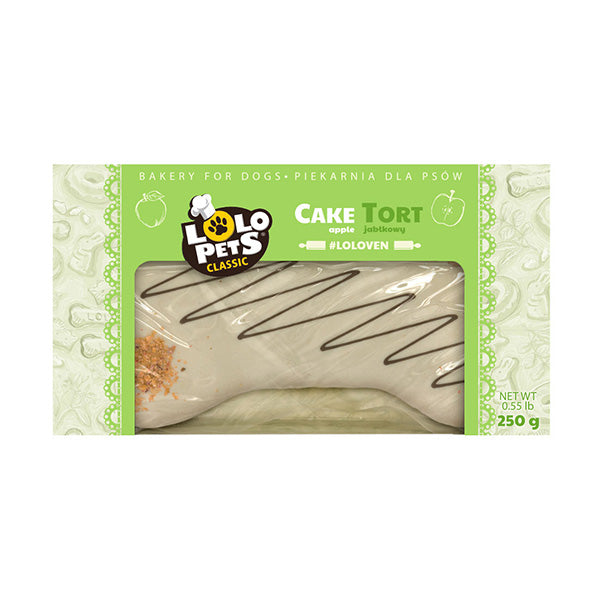 bolo p/ cão - maça - 250g