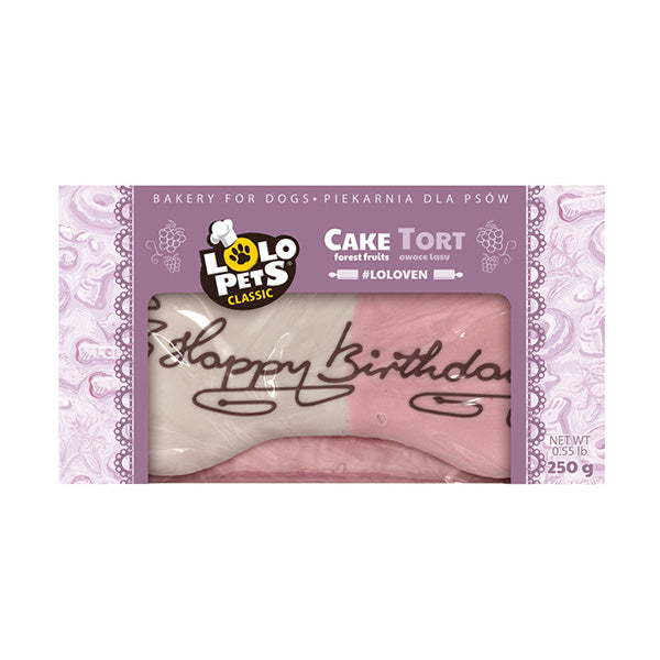 bolo p/ cão "happy birthday" - frutos silvestres - 250g