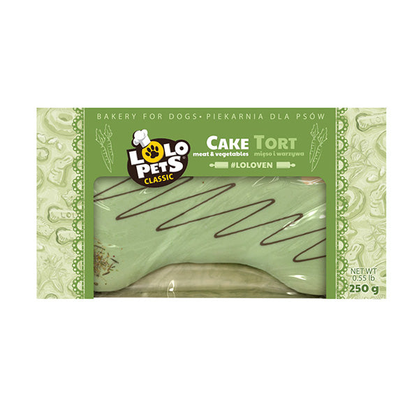 bolo p/ cão - carne e vegetais - 250g