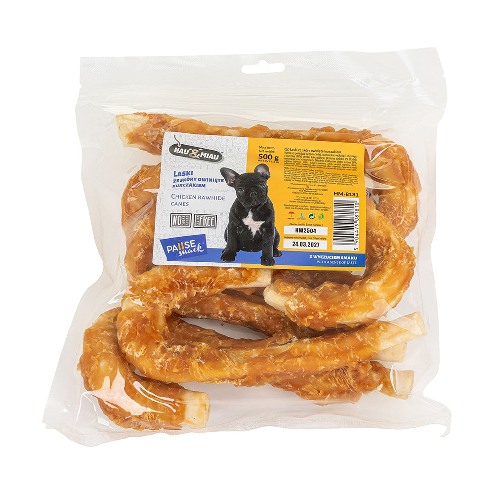 snack natural "chicken cans" - galinha - 500g