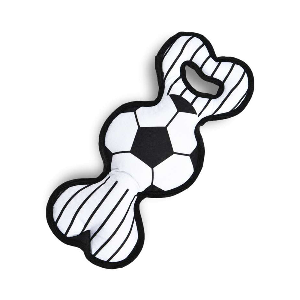 brinquedo cão "football plush" c/ som - 33,5x15 cm