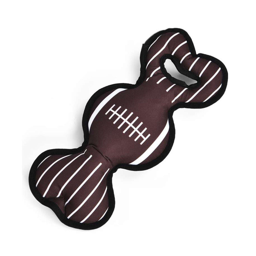 brinquedo cão "rugby plush" c/ som - 33,5x15 cm