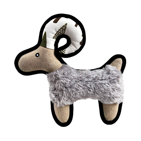 brinquedo cão "durable chamois" c/ som - 26x26 cm