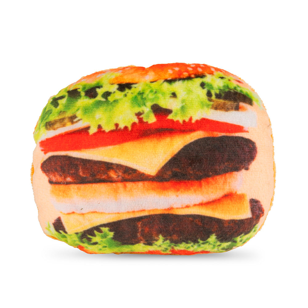 brinquedo cão "plush hamburguer" - 14 cm
