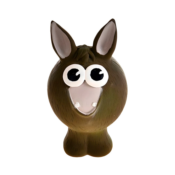 brinquedo cão "latex donkey" c/ som - 13 cm