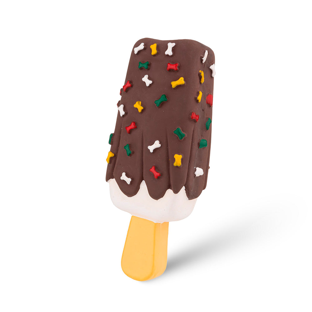 brinquedo cão "latex ice lolly" c/ som - 14 cm