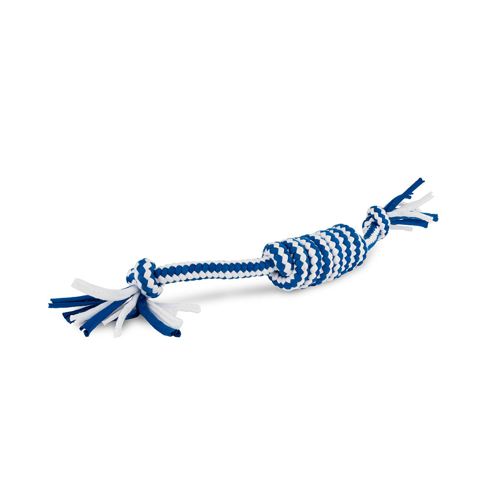 brinquedo cão "tug white-blue" - 38 cm