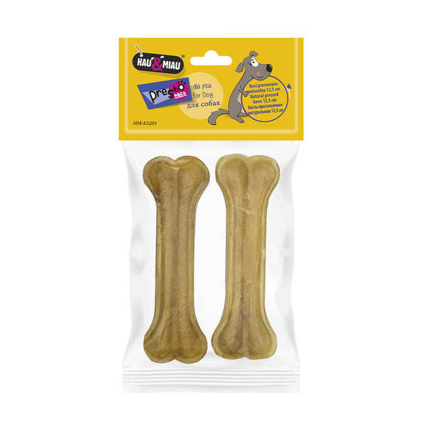 ossos pele vaca prensados - 12,5cm (90g) - 2 unidades