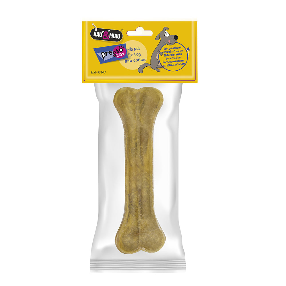ossos pele vaca prensados - 16,5cm (75g) - 1 unidade