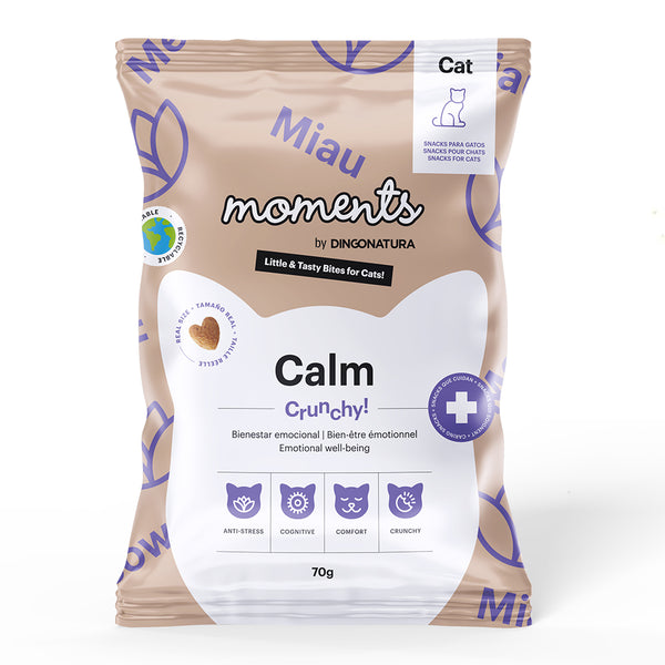 moments cat calm snack 70g - cx 10 un.